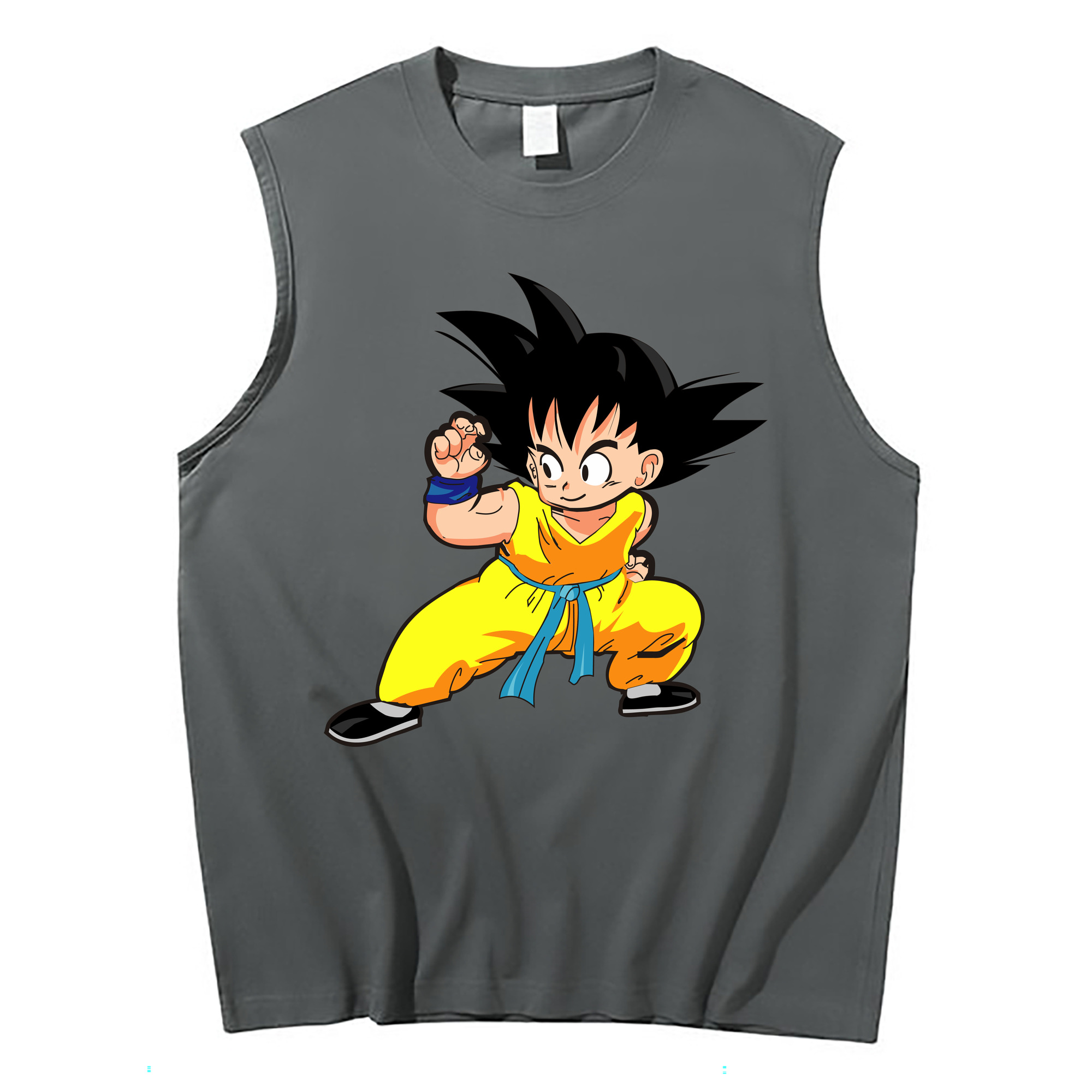 （画像用） ドラゴンボール 孫悟空（そん ごくう）Son Goku カカロット DRAGON BALL Kakarotto コットン100％タンクトップ（フロントプリント）